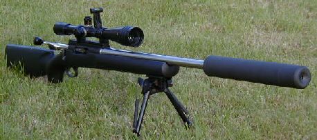 RPA/Border 6mm BR rifle with T8 Scout Reflex Suppressor